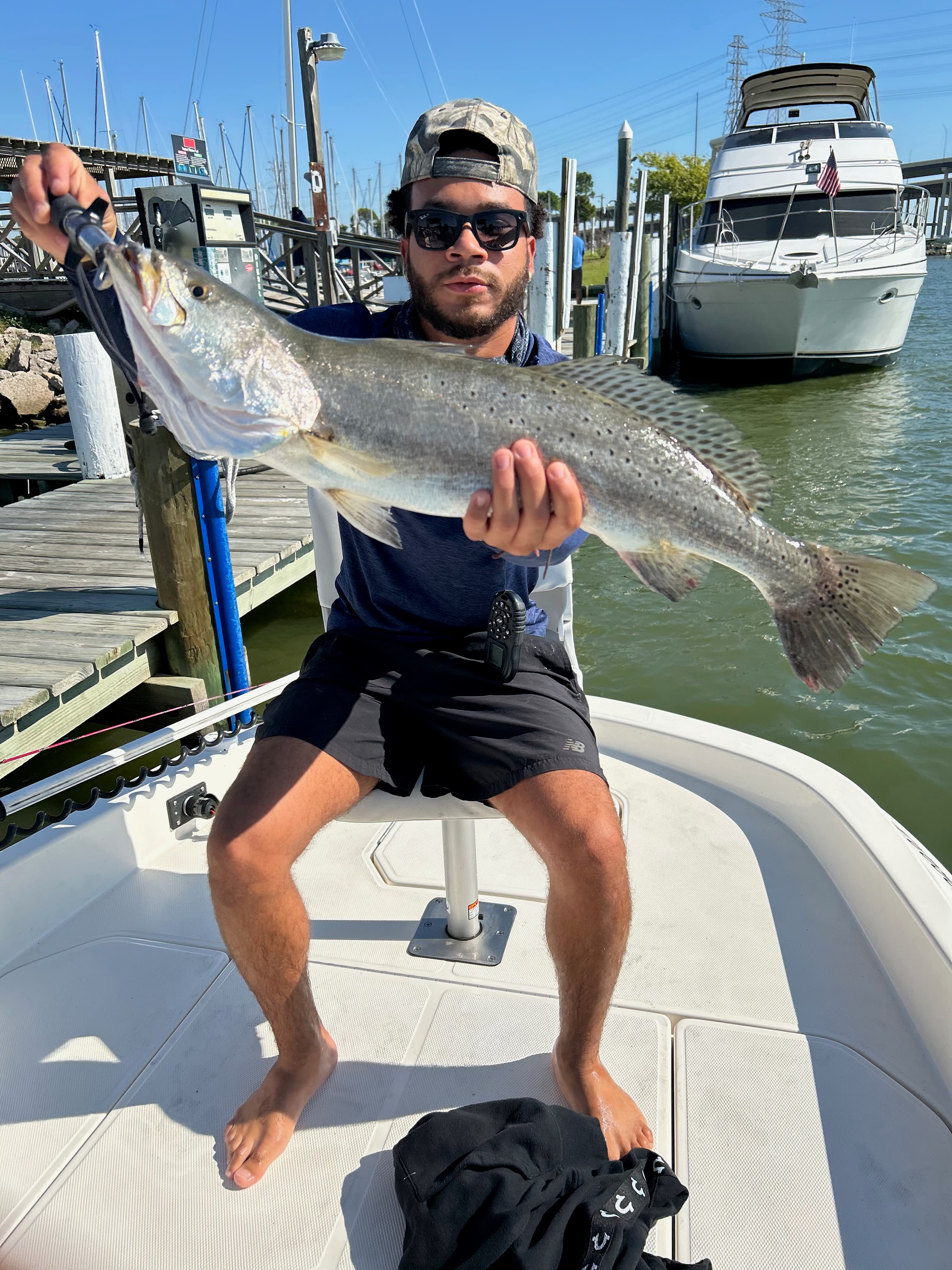 Capt with a speckled trout